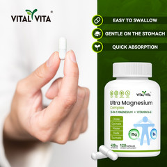High Absorption Magnesium Glycinate, Malate, Taurinate, Oxide, Citrate and VB6