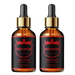 (2 Pack) Red Edge Male Support Drops Advanced RedEdge Supplement 60 Servings