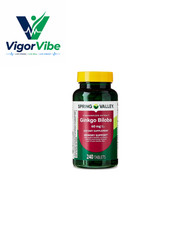 Spring Valley Ginkgo Biloba Tablets 60 mg Memory & Circulation 240 Count