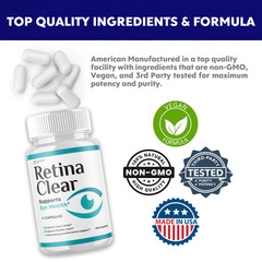 (5 Pack) Retina Clear Capsules, RetinaClear Eye Health Support (300 Capsules)