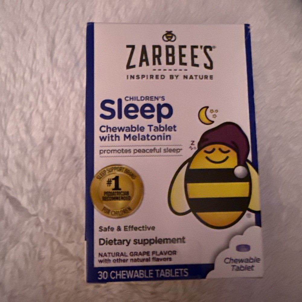 Zarbee’s Children’s Sleep Chewable Tablet with Melatonin 30 count 02/2026