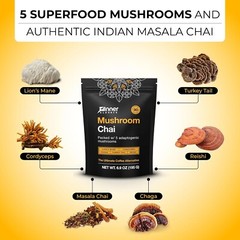 Inner Elevate Mushroom Chai – Ultimate Coffee Alternative – Adaptogenic Mushr…
