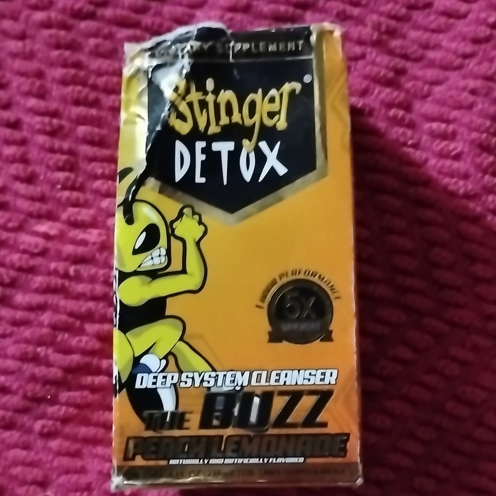 Stinger Detox Cleanser Deep System Cleanser Liquid Buzz Peach Lemonade 8 oz