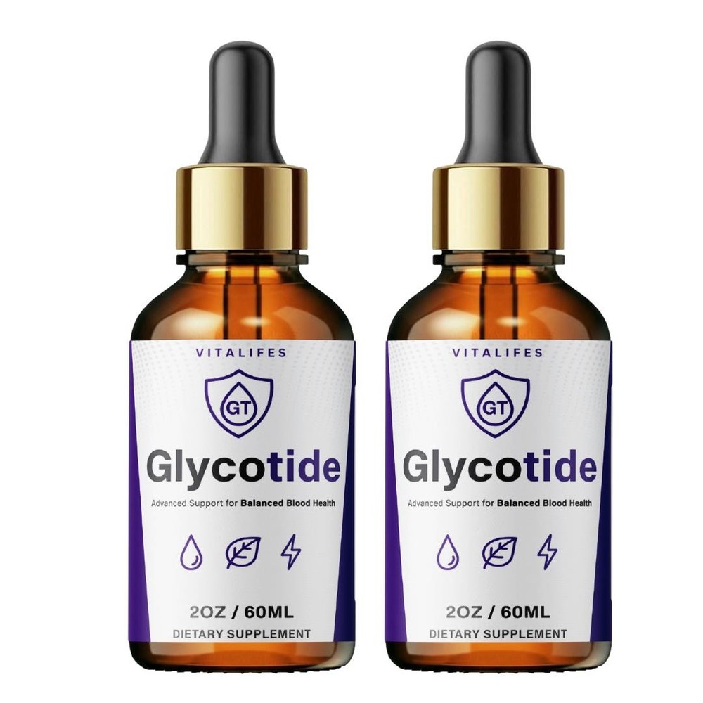 (2 Pack) Glycotide Drops Advanced Blood Support Supplement Glyco Tide 60 Serves
