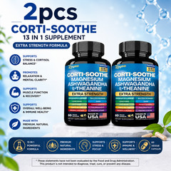 CORTI-SOOTHE Cortisol Magnesium Ashwagandha L-theanine – Relieve Stress