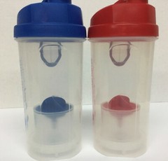 FUELSHAKER Classic (Set of 2) Shaker Bottle 20 oz Gym Supplement Powder NEW