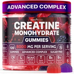 Perfect Fit 365 Creatine Monohydrate 8000mg 120 Gummies Berry Mix Sugar-Free