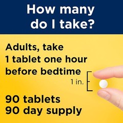 Nature Made Melatonin 5mg Extra Strength Tablets, 100% Drug Free Sleep Aid, Slee