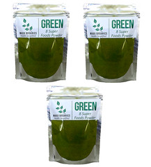 MAXX Organics 8 SUPER FOODS POWDER 90 Day Supply 3pk. Compare Athletic Green AG1