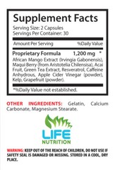 Weight Management Capsules – African Mango Extract 1200mg – Acacia Powder 2B