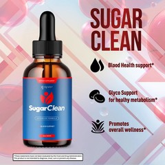 Pack) (5 Sugar Clean Blood Support Drops SugarClean Vitamin Supplement 150 Servs