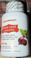 SANALIMVIDANUT Beet Root + Grape Seed Extract 1300mg Caps 90ct Vegan