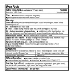 Equate Regular Strength Chocolate Laxative, 15 mg, 24 Pieces (3 Pack – 72 Total)