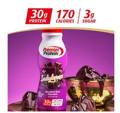 Premier Protein Indulgence Shake Dark Chocolate 12ct 30g Protein