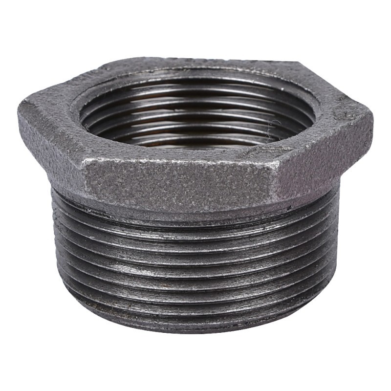 ProSource B241 40X32 Pipe Bushing, 1-1/2 x 1-1/4 in, MIP x FIP, Malleable Iron,