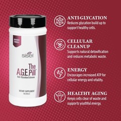 Sisel The A.G.E. Pill Cellular Energy & Vitality Dietary Supplement 180 Capsules