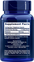5 PACK Life Extension Melatonin 500 mcg Optimal Sleep Support 200 Veg Capsules