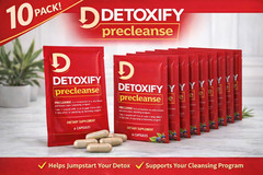 Detoxify Pre Cleanse Detox 6 Capsules Supplement (10 Pack Bundle) SALE SALE SALE