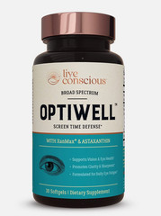 OptiWell Vitamin E Astaxanthin Eye Support Supplement for Blue Light Protection