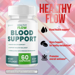 Healthy Flow Blood Advanced Formula, HealthyFlow Support Supplement 60 Capsules