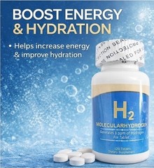 Molecular Hydrogen Tablets 8 PPM Hydrogen 120 Tablets