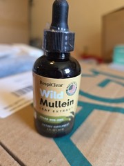 RespiClear Wild Mullein Leaf Extract Fluid Vegan Drops Non-GMO 2fl oz(exp 10/28
