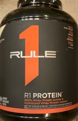 Rule 1 100% R1 100% WHEY ISOLATE 5 lb (76 Servings) Vanilla Cre’me BEST BY 11/26