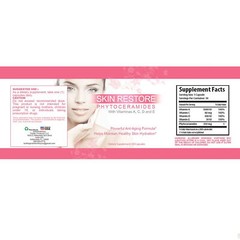 Skin Restore Collagen Phytoceramides Supplement Advanced Kidney Support 60 Caps