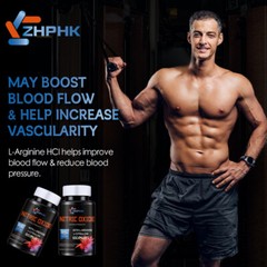 Nitric Oxide Booster Supplement w/L-Arginine 3000mg Premium Workout Muscle Pump