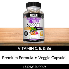 Immune System Booster, Elderberry, Zinc, Probiotics, Echinacea, Garlic, Turmeric