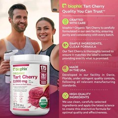 biophix Tart Cherry USDA Organic Powder 20:1 Extract 12.3 oz 350 g
