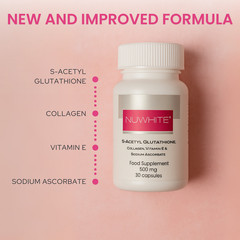Nuwhite Advanced Whitening L-Glutathione & Collagen, 30 Capsules