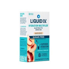 Liquid I.V.® White Peach Hydration Multiplier® Sugar-Free Electrolyte Powder Dri