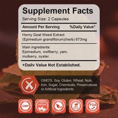 Horny Goat Weed Extract – Extra Strength – Testosterone Booster,Endurance Energy