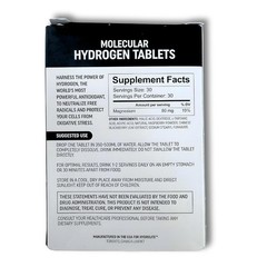 Molecular Hydrogen Tablets for Drinking Water with Magnesium | Highest Concentra