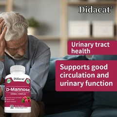 D Mannose Capsules Urinary Tract Cleanse Promotes Bladder Health 120 Pills