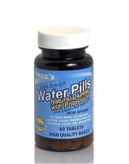 Basic’s Extra Strength Water Pills Natural Diuretic With Potassium 60 tablets