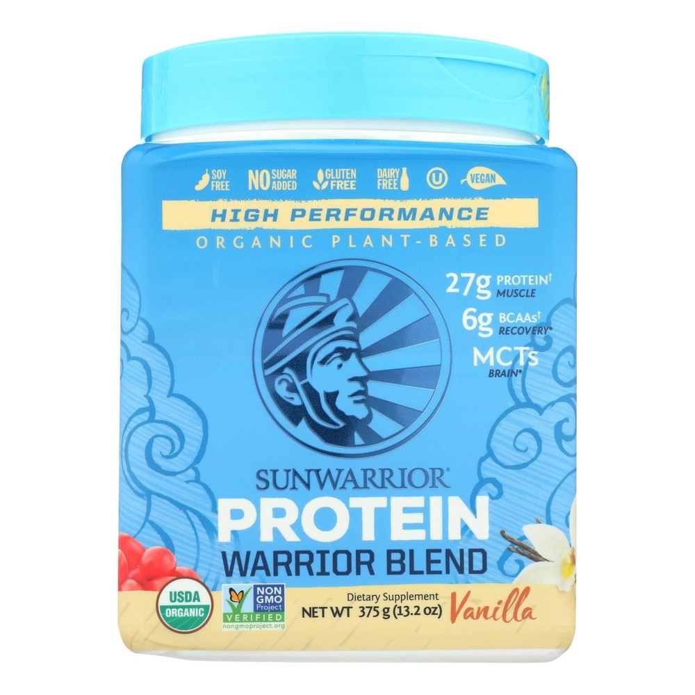 Sunwarrior Vanilla Protein Blend: Pea, Hemp, and Goji Berry Superfood