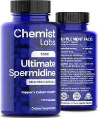 High-Quality Spermidine Capsules – 120 Servings, & 3rd Party Tested