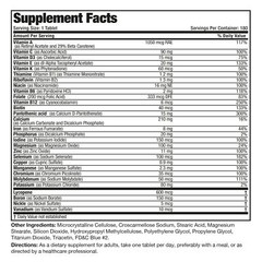 Bronson Men’s Complete Once Daily Multi For Active Men, 180 Tablets