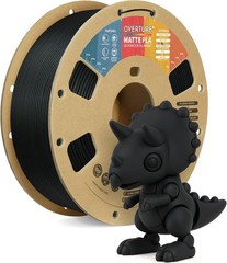 OVERTURE Matte PLA 3D Printer Filament 1.75mm, Matt Surface & Low Warping Filame