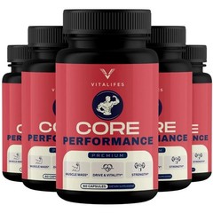(5 Pack) Core Performance Advanced Formula Stamina Support Booster 60 Capsules