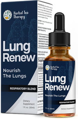 Lung Renew Mullein Drops for Lungs (1 Fl. Oz.): Peppermint, Thyme, & Mullein Lea