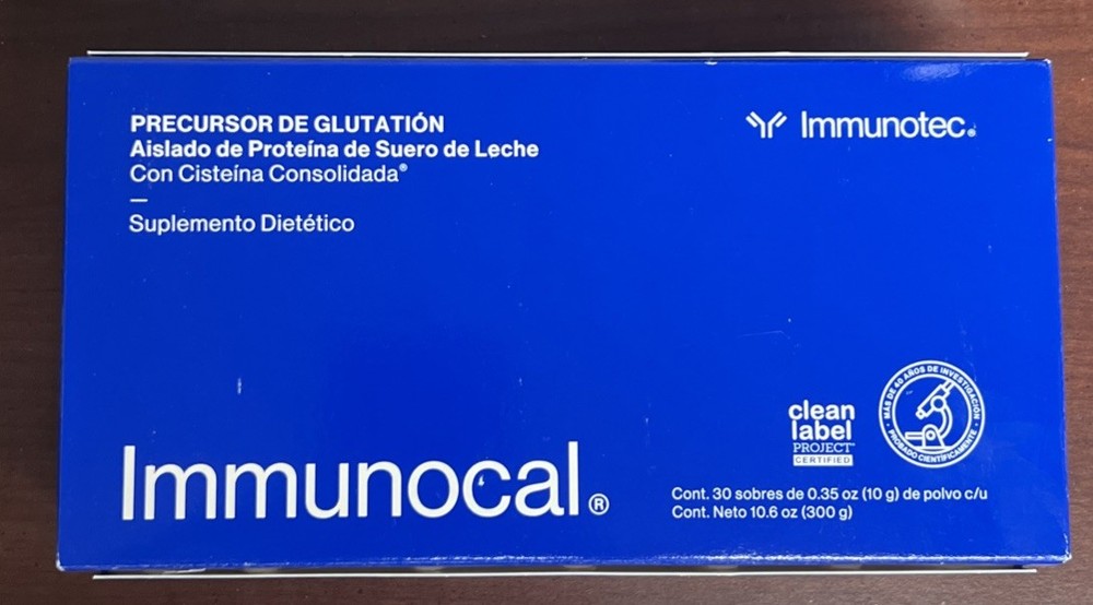 Immunocal Classic Blue Regular Glutathione Precursor 30 Pouches EXP 2028