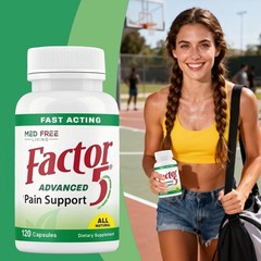 Free Med Living Factor 5 -Natural Joint & Muscle Support Complex – 120 Capsules