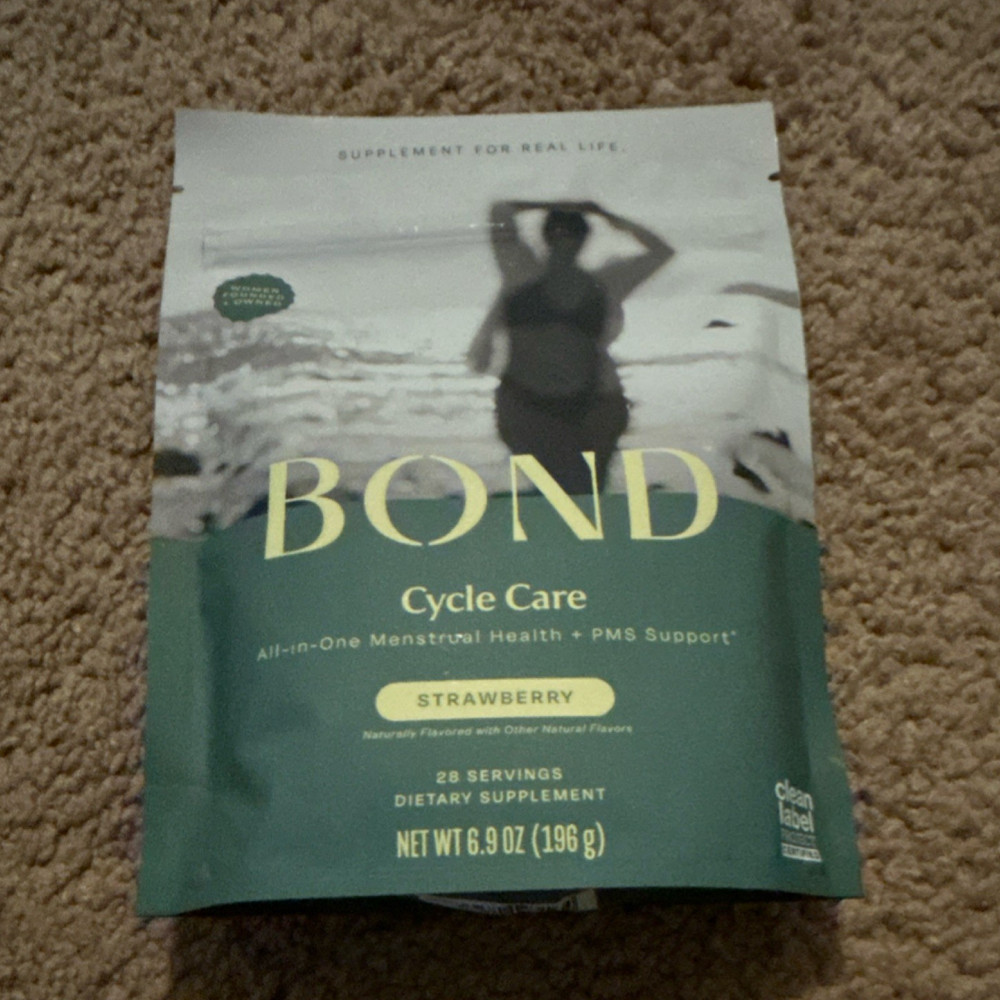 BOND Cycle Care PMS Support Powder Strawberry 6.9 oz Exp 05/27