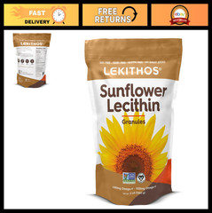 Allergen-Free Sunflower Lecithin Granules, Gluten-Free, No Preservatives, 3lb