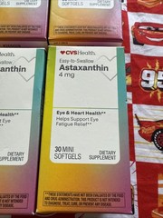 4X CVS Astaxanthin 4mg Eye, Heart, Antioxidant 30 Mini Softgels Ea EXP 08/2026