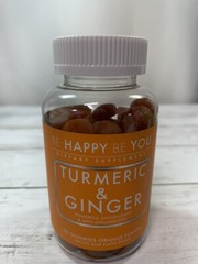 Be Happy Be You “Turmeric & Ginger” Antioxidant Anti-Inflammatory 90 Gummies