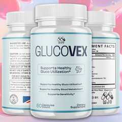 (2 Pack) Glucovex Advanced Support Blood Supplement Formula Gluco Vex 120 Caps